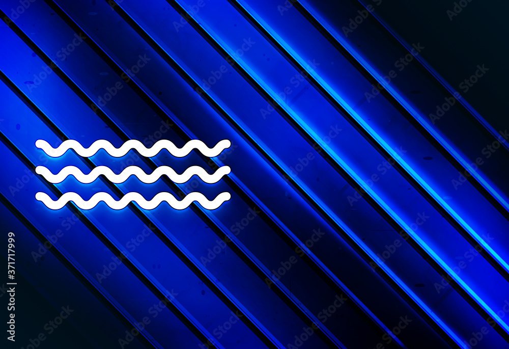 Sea waves icon artistic line abstract blue background illustration Sea waves icon artistic line abstract blue background illustration