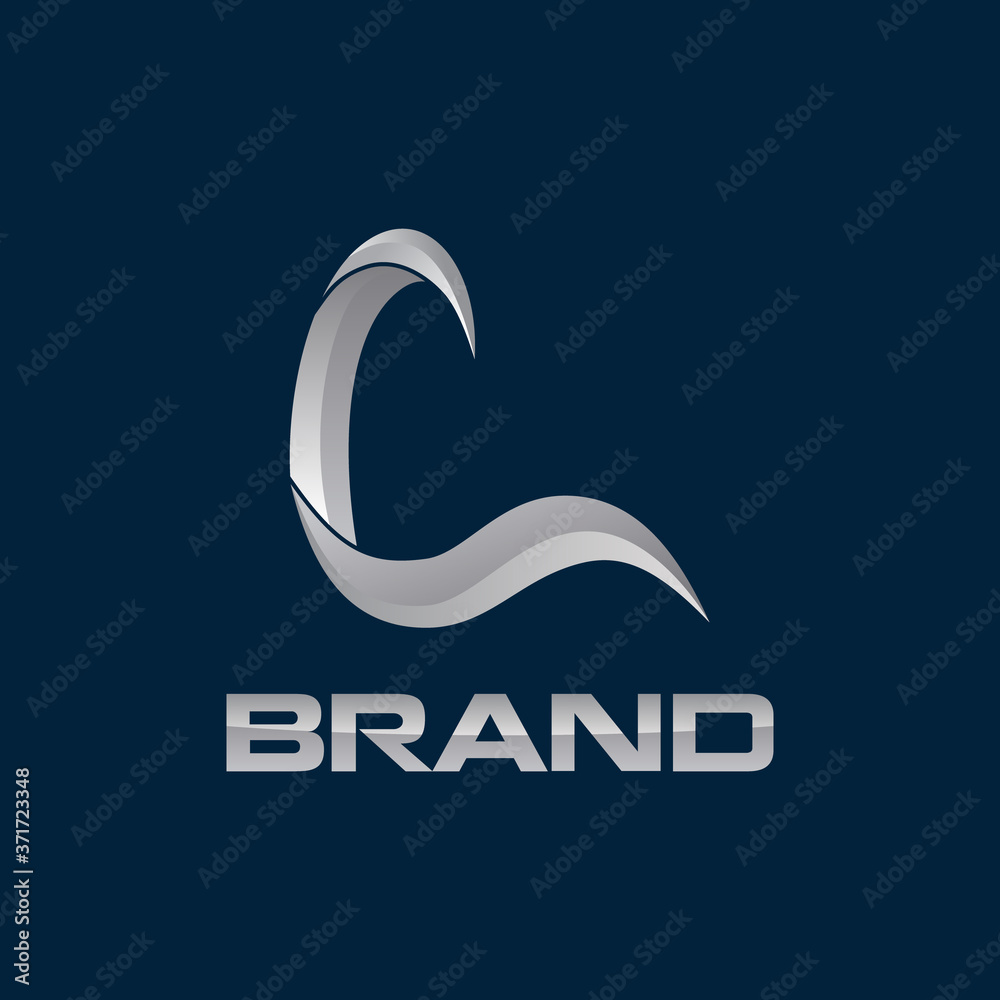 Fototapeta premium modern initial L logo creative concept