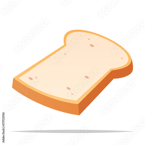 Sliced bread vector isolated illustration