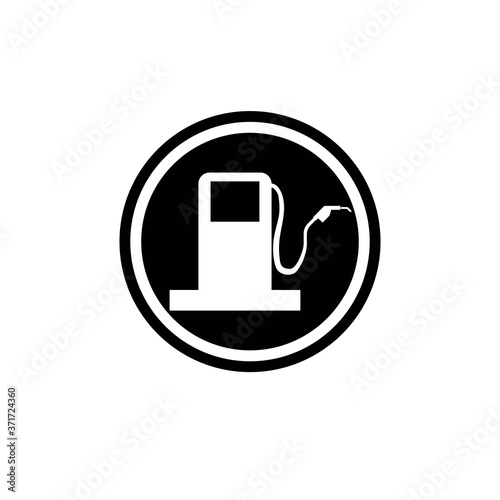 gas station logo vector template illustratiion
