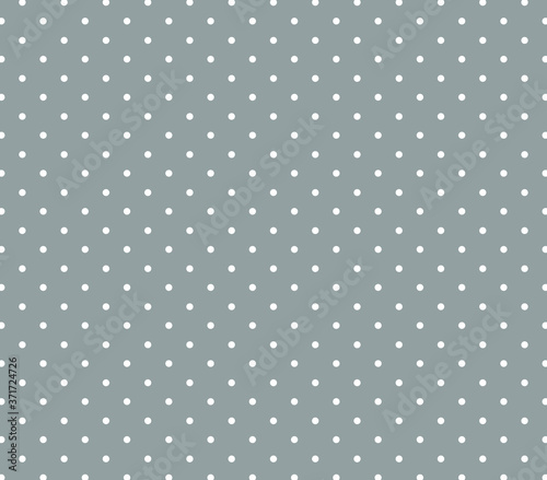 Grey background polka dot pattern. Polka dot pattern. 