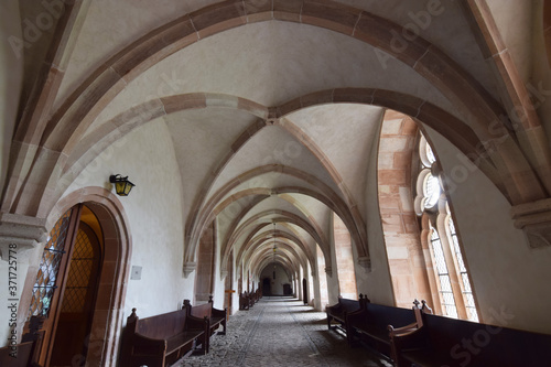 Medieval cloister with Gothic vault