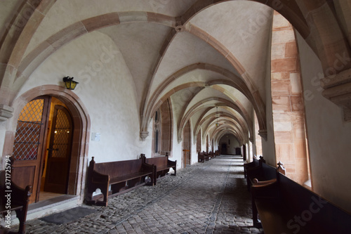 Medieval cloister with Gothic vault