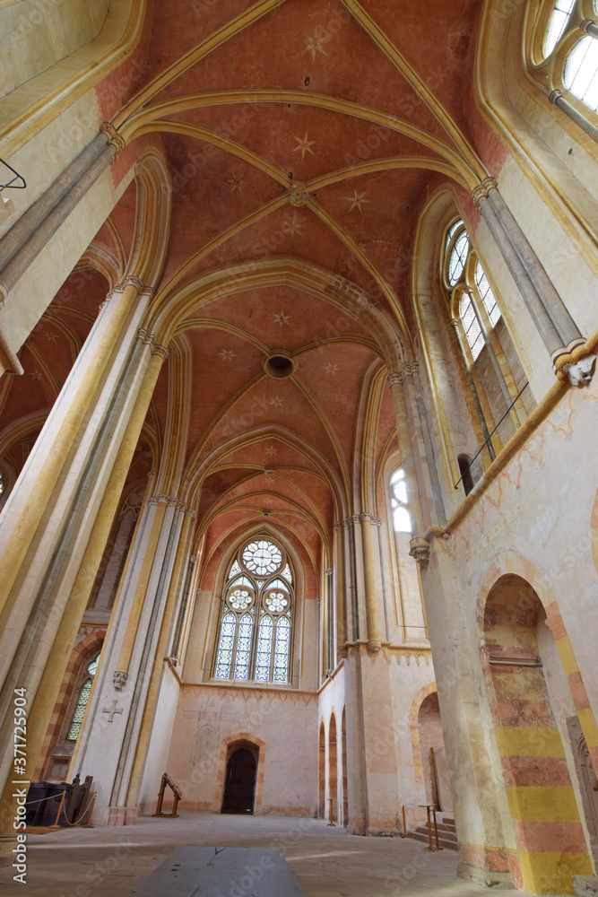 Gotisches Gewölbe der Klosterkirche Haina in Nordhessen