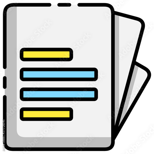 vector file documents icon