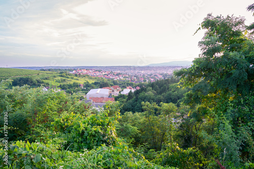 View from a hill on the town of Eger, Hungary © Menyhert
