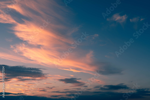 colorful clouds in the sunset © Brynhild Jorid