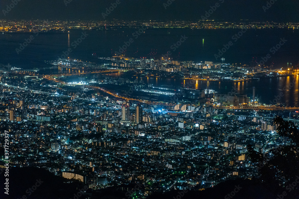 Naklejka premium 夜景