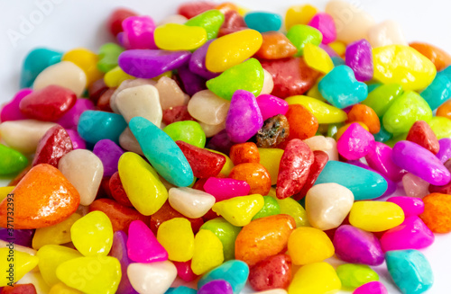 Tiny colorful stones