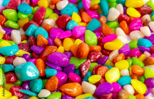 Tiny colorful stones