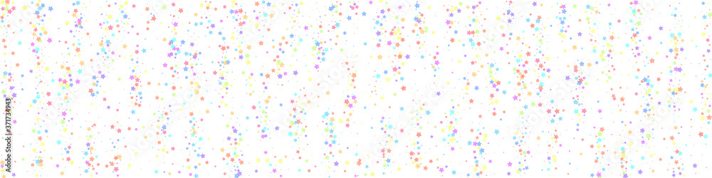 Festive sublime confetti. Celebration stars. Color