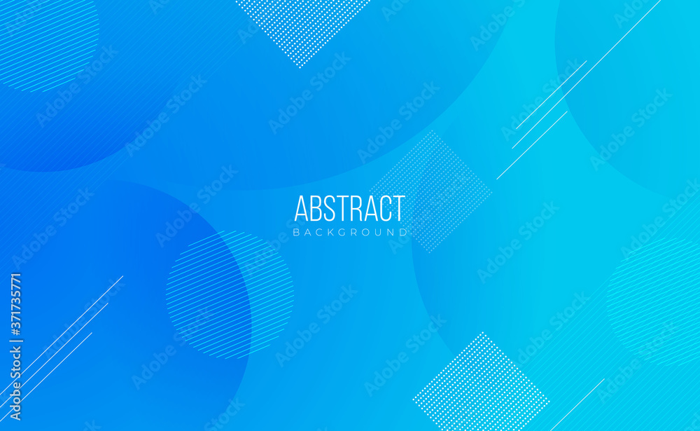 Modern professional blue vector Abstract Technology business background with lines and geometric shapes - obrazy, fototapety, plakaty 