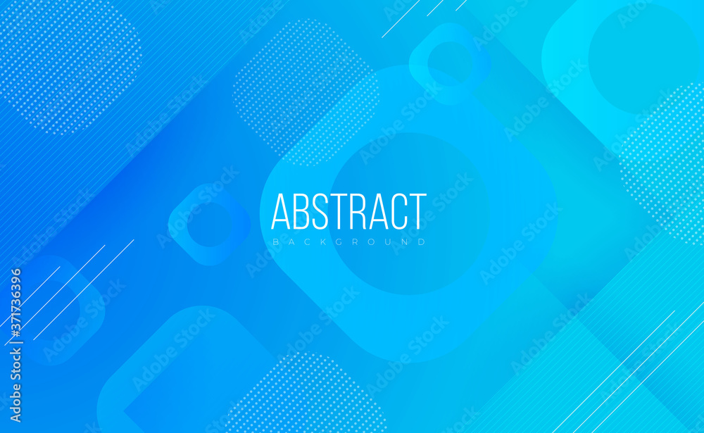 Modern professional blue vector Abstract Technology business background with lines and geometric shapes and  shadows