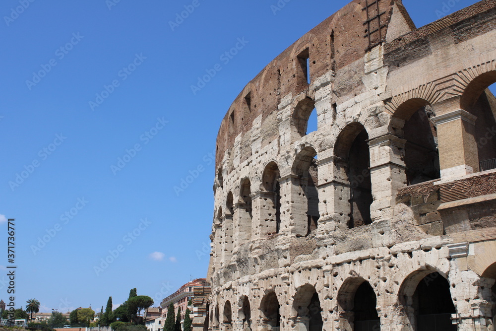 Colosseum Rome Italy also known as the Flavian Amphitheatre