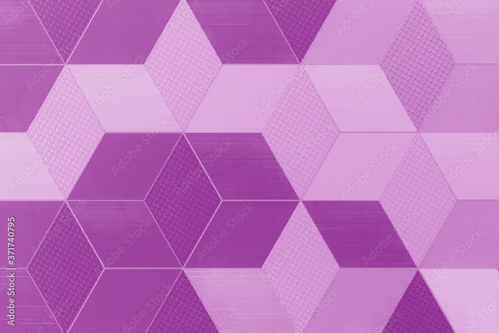 Obraz premium Colorful hexagon 3D abstract background. Bees cells honeycomb texture. Three-dimensional render illustration.