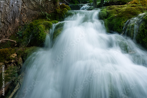 Mountain rive in a summer morning. Croatia s National park.