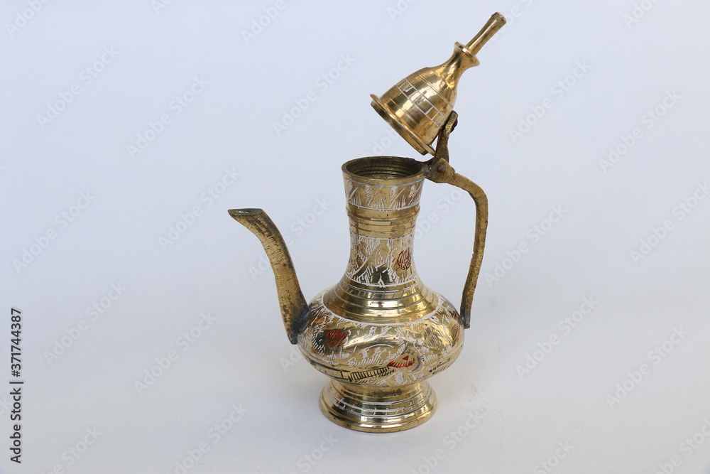 An old metal dallah jug