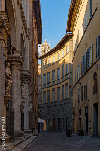Altstadt von Siena in der Toskana  Italien 