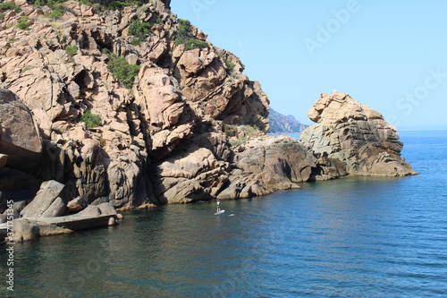 Aout, corse, vacance 2020 mer paysages vu sur la mercorse altitude soleil rochers