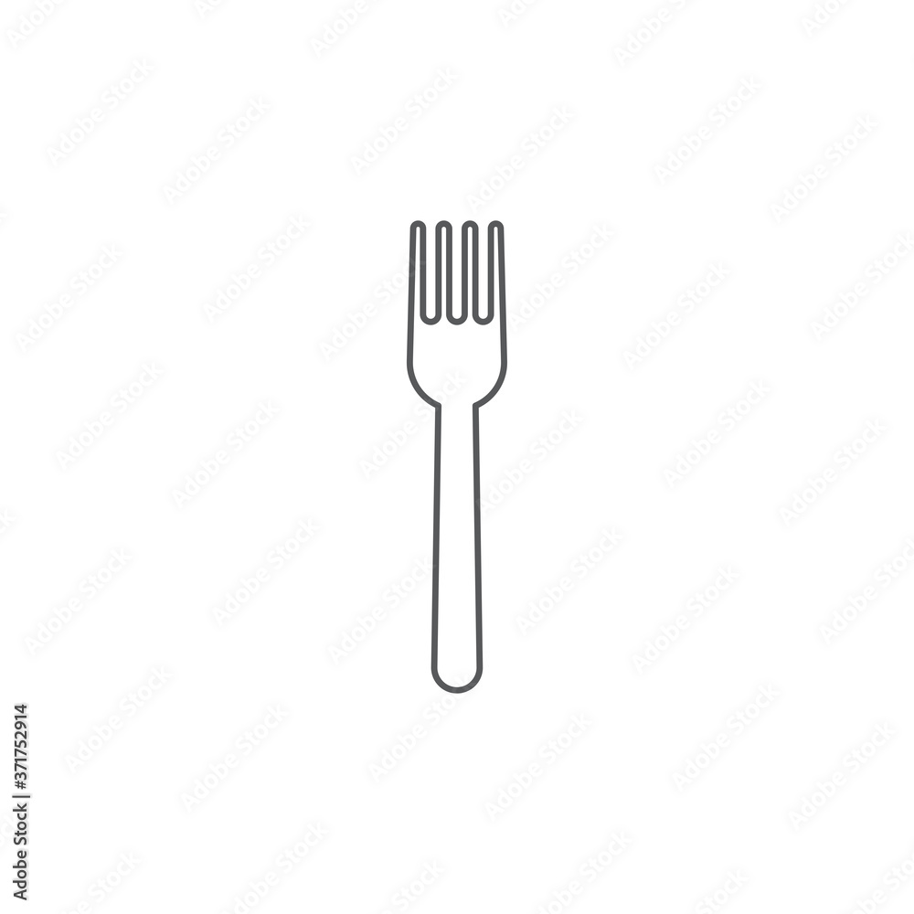 Fork icon. Restaurant symbol modern, simple, vector, icon for website design, mobile app, ui. Vector Illustration Fork icon. Restaurant symbol modern, simple, vector, icon for website design, mobile app, ui. Vector Illustration