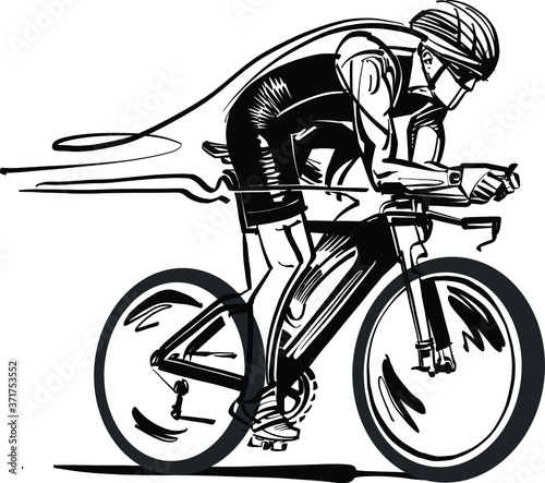 cyclist on a bicycle