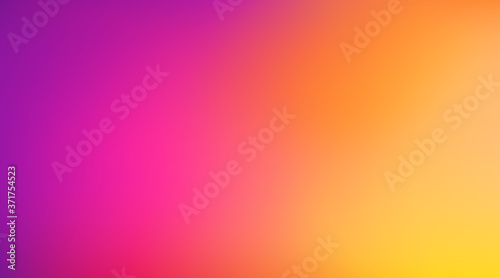 Abstract Blurred orange magenta purple yellow background. Soft gradient backdrop with place for text. Vector illustration for your graphic design, banner, poster, website
