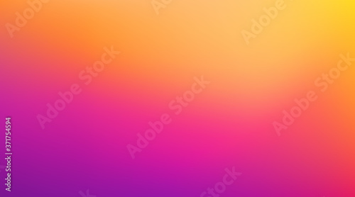 Abstract Blurred orange magenta purple yellow background. Soft gradient backdrop with place for text. Vector illustration for your graphic design, banner, poster, website