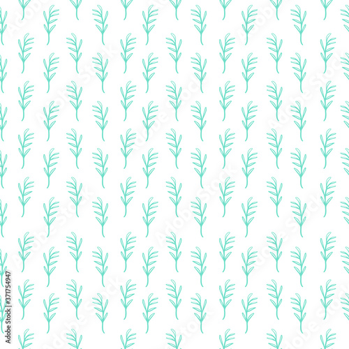 Illustration of a leaf pattern. Floral organic background. Hand-drawn sheet texture.