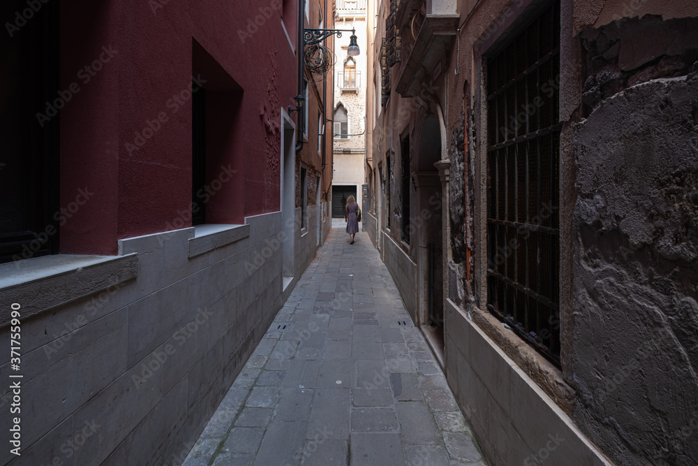 Fototapeta premium Venice is a city on an island in the Adriatic Sea, in the Venetian lagoon. A city with many canals and bridges with the main Grand Canal and the largest St. Mark's Square
