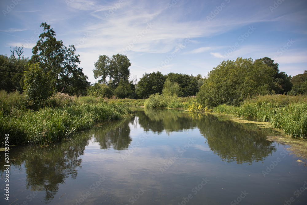 Views of the River Bure between Coltishall and the end of navigation, The Broads, Norfolk, UK Views of the River Bure between Coltishall and the end of navigation, The Broads, Norfolk, UK