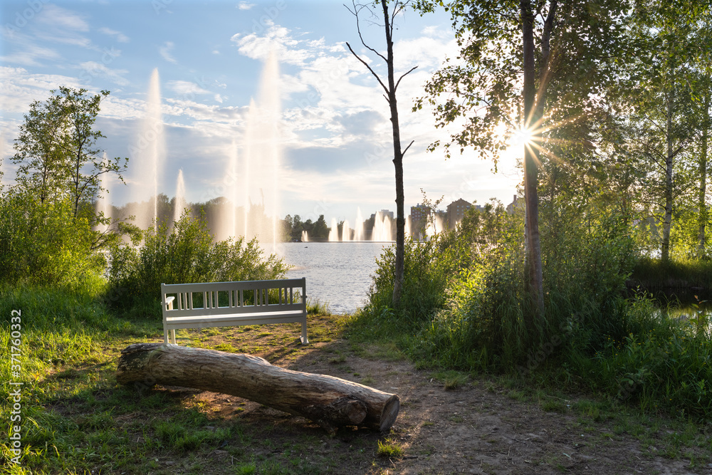 Ταπετσαρία Ainolan puisto city park in Oulu, Finland
