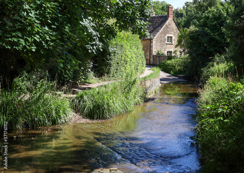 Ford on the River Avon running alongside an old path.