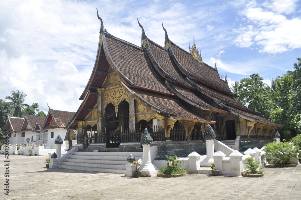 Buddhist temples play an important role in every day life of Laotian people