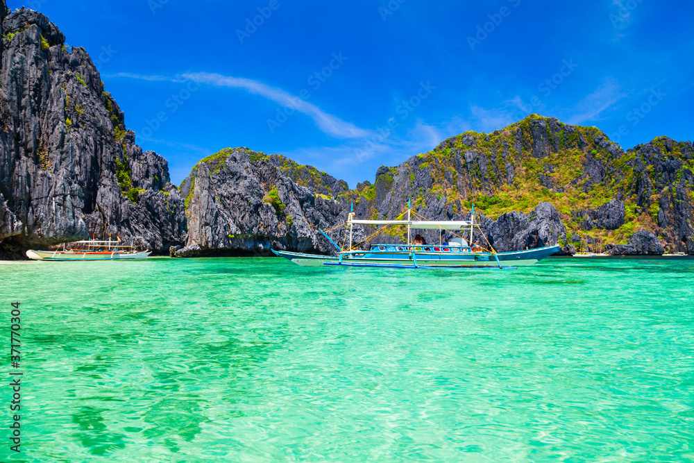 Obraz premium Bangka boat in El Nido, Philippines