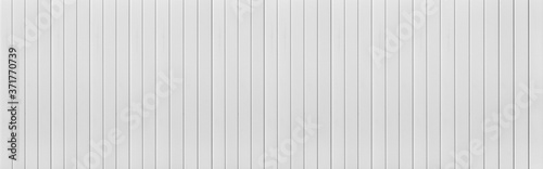 Panorama of White Corrugated metal background and texture surface or galvanize steel