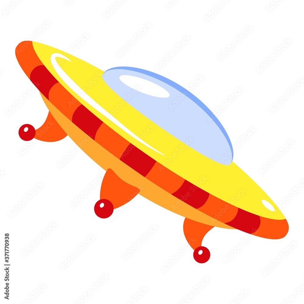 Ufo alien icon. Cartoon of ufo alien vector icon for web design isolated on white background Ufo alien icon. Cartoon of ufo alien vector icon for web design isolated on white background