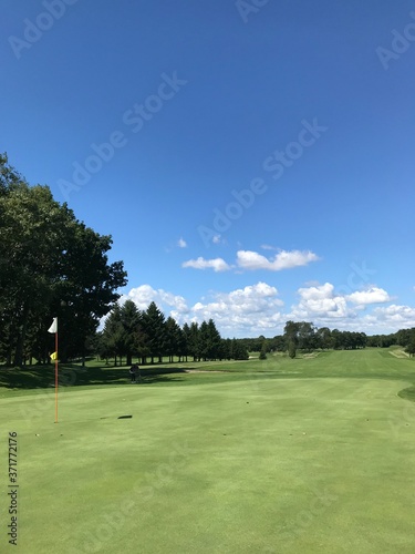 golf course with hole