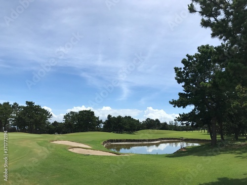 golf course on a sunny day