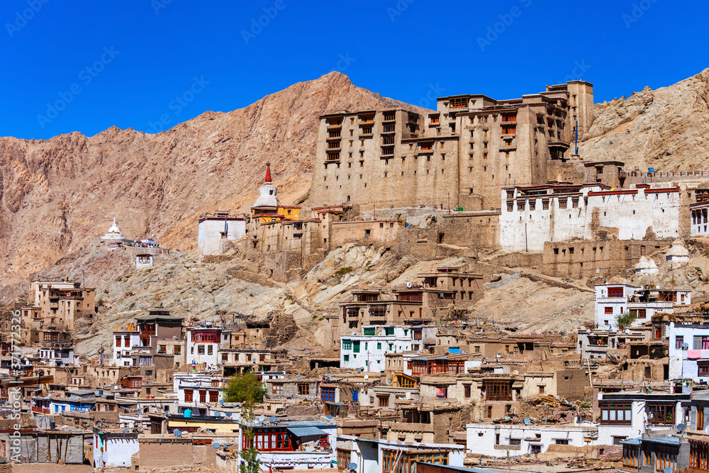 Leh Royal Palace in Ladakh, India