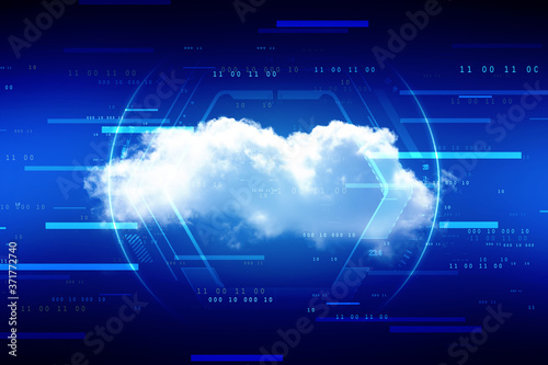 2d illustration abstract cloud background 