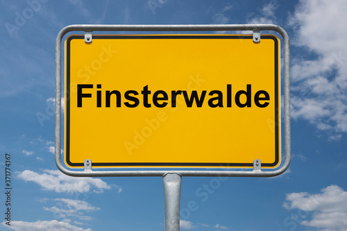 Ortstafel Finsterwalde photo