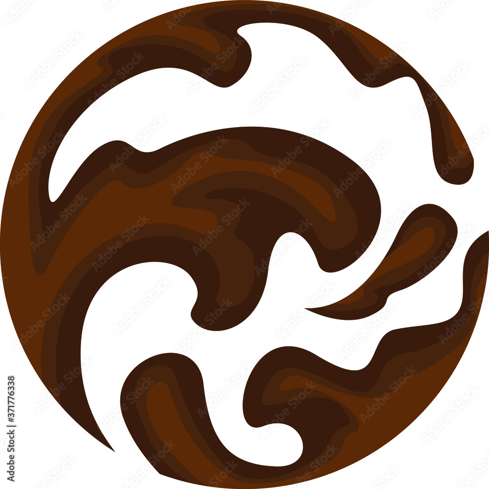 Vector Design of a Water Logo in Brown Vector Design of a Water Logo in Brown