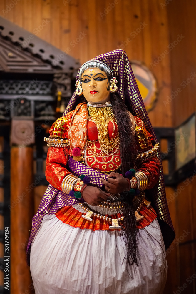 Kathakali dance show in Cochin, India
