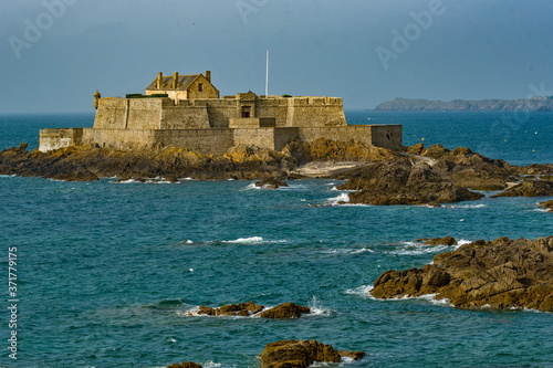the Fort National in the bay of Saint Malo in Brittany, France