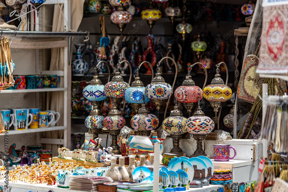 A variety of goods For Sale at the markets in Doha