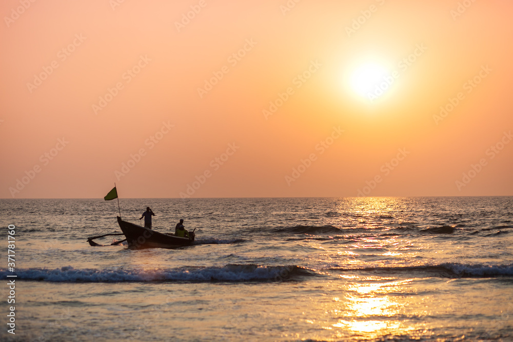 Fishermen with catch in Goa