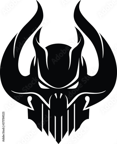 Medieval Knight Helmet with Evil Style