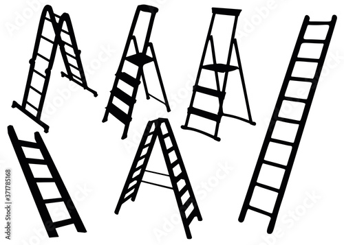 Ladders and ladders in the set.