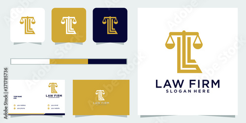 law firm legal logo desigm template creative