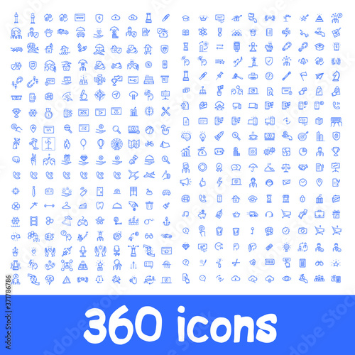 360 Icons vector